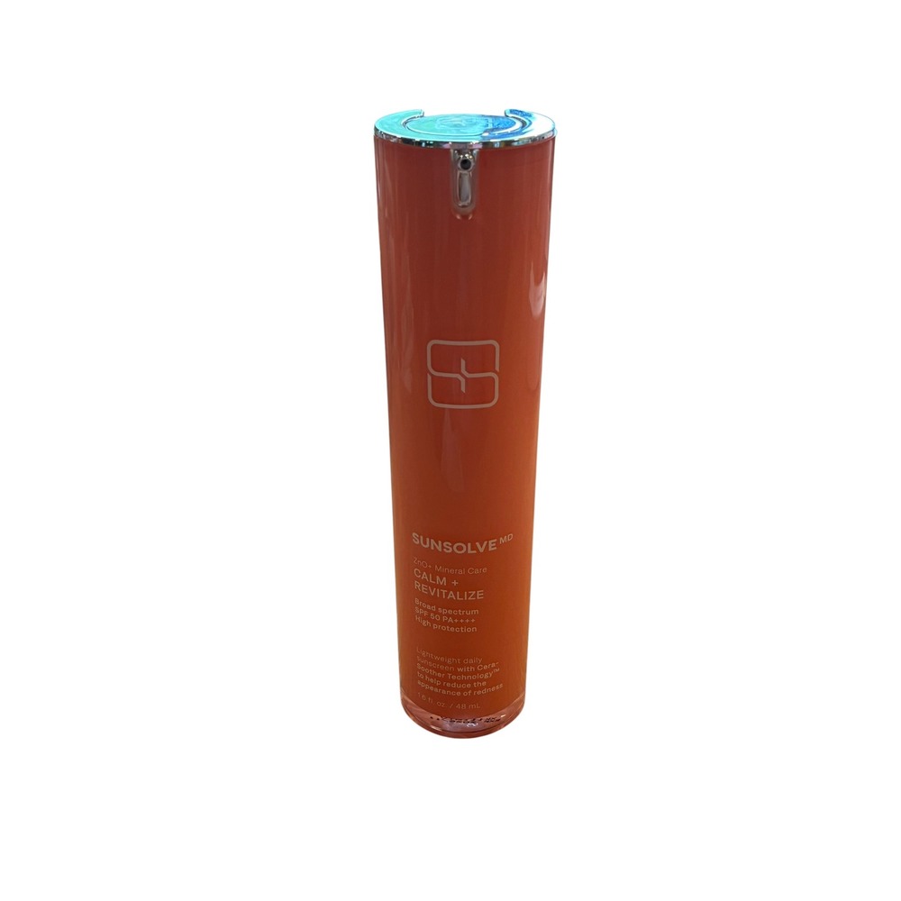 Sunsolve MD ZnO+ Calm + Revitalize SPF 50 PA+++Mineral Sunscreen 1.6oz 48mL NWOB